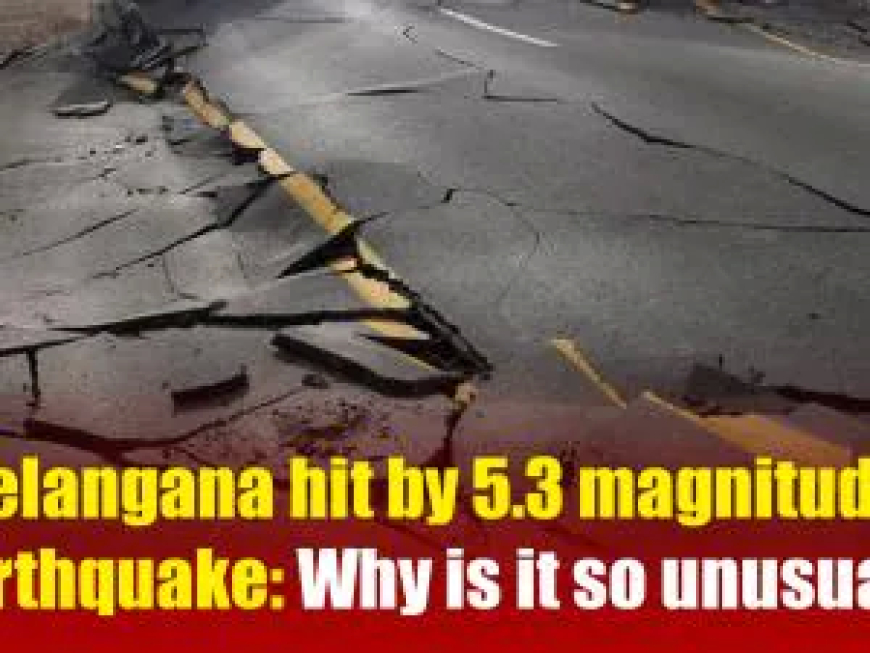 5.3 Magnitude Earthquake Hits Telangana's Mulugu, Tremors Felt in Hyderabad