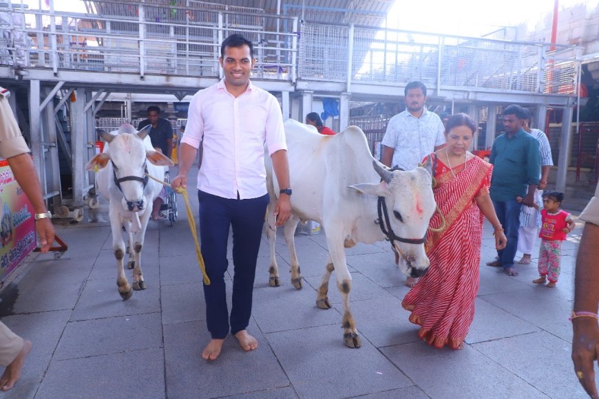 Adilabad SP Gouse Alam Offers Prayers at Rajanna Temple with Family