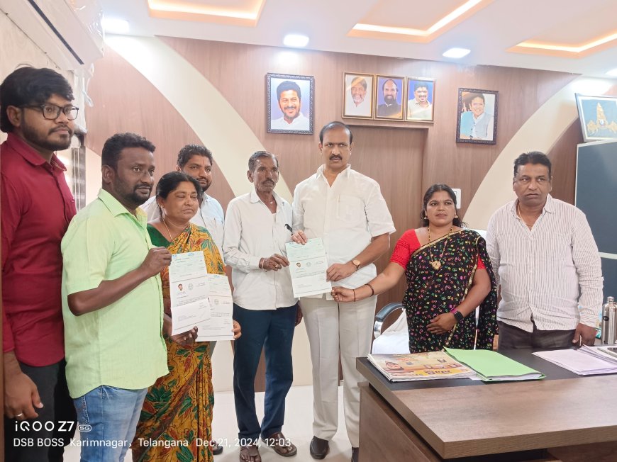 CMRF Cheques Distributed in Karimnagar