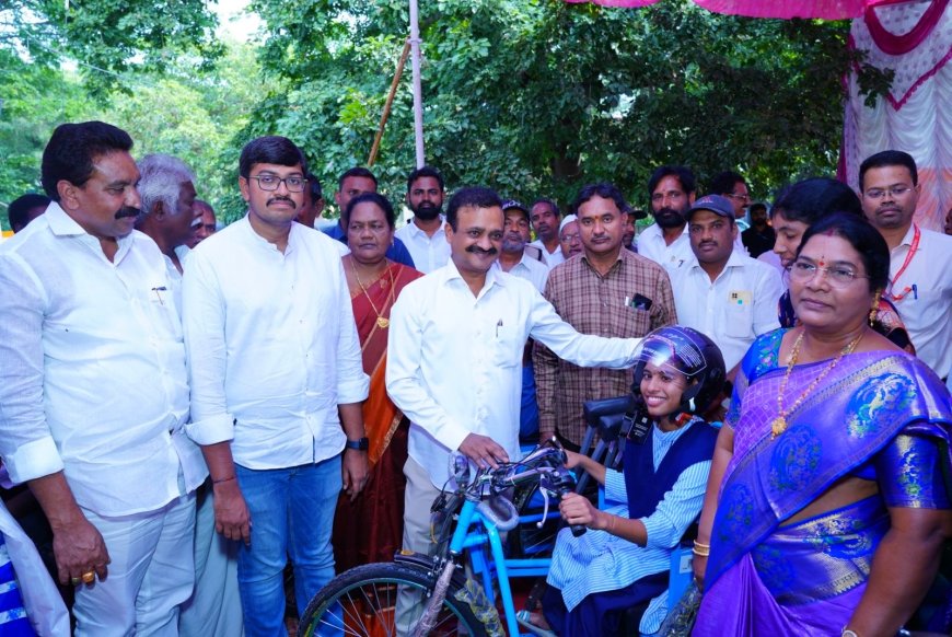 MP Balashouri Distributes ₹50 Lakh Equipment to Differently-Abled