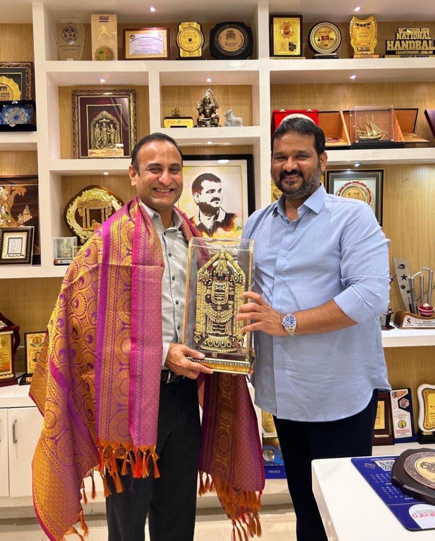 USA Cricket Chairman Meets HCA President Jagan Mohan Rao