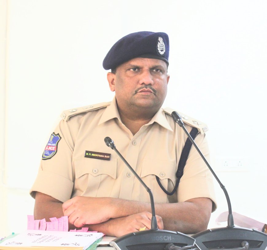 New Year Wishes to District Citizens and Police Personnel: SP DV Srinivas Rao IPS