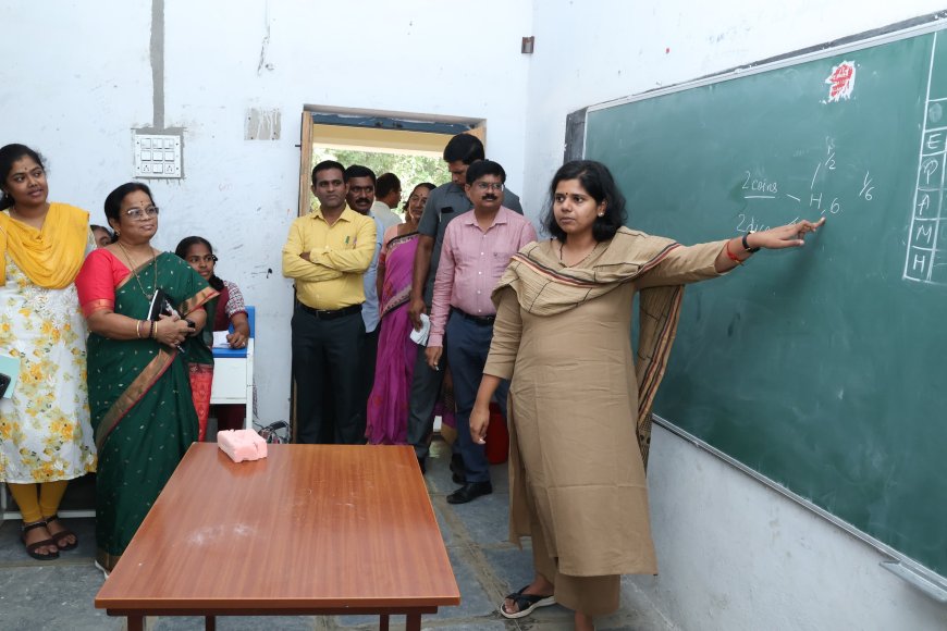 Collector Ila Tripathi’s Surprise Visit to Miryalaguda School