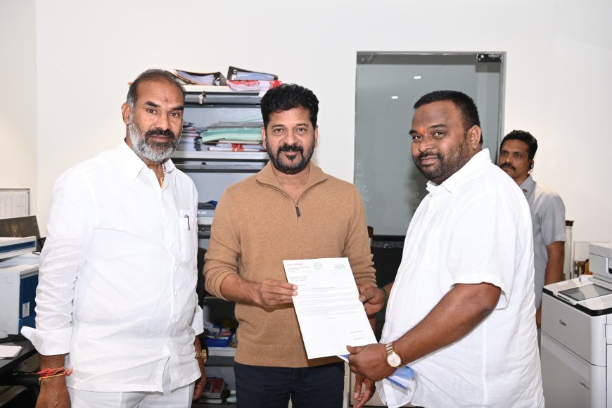 Government Whip Aadi Srinivas Meets CM Revanth Reddy