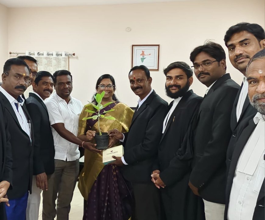 District Judge Extends New Year Greetings to Nizamabad Bar Association