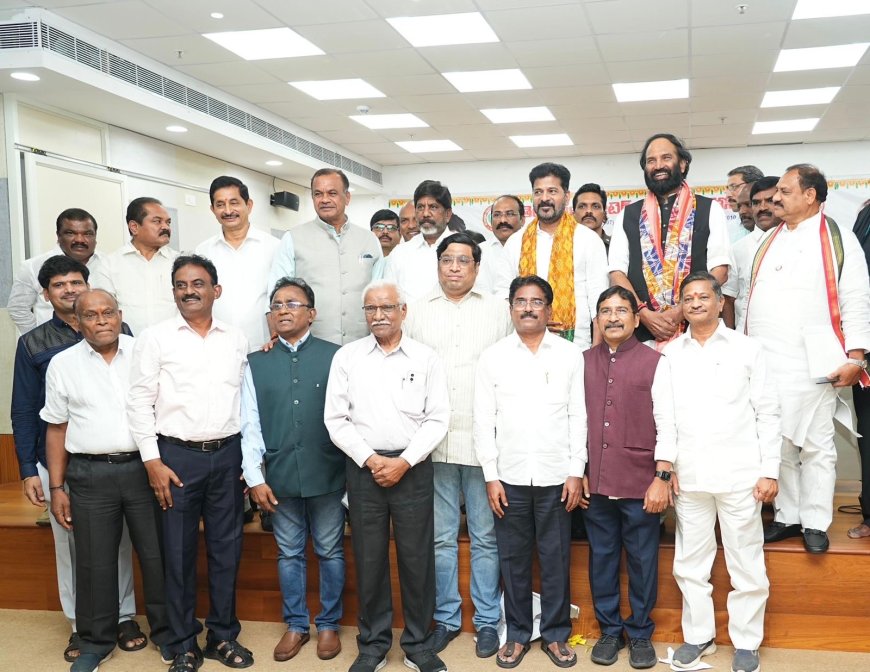 TRSMA Delegates Meet CM Revanth Reddy and Extend Invitation for General Body Meeting