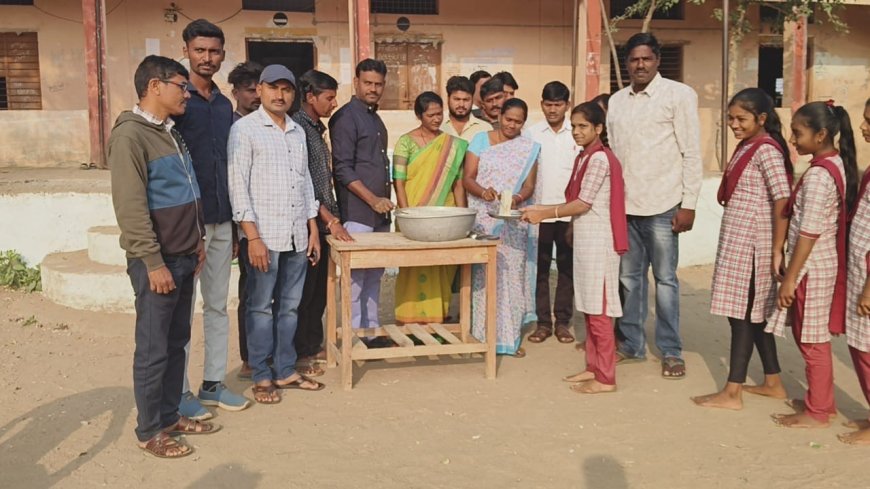 MLC Dande Vittal Launches Breakfast Program for 10th Class Students