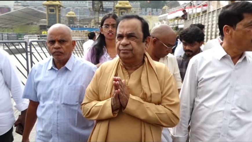 Actor Brahmanandam Visits Tirumala, Honored by TTD Officials