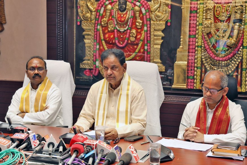 Improved Services for Devotees at Tirumala: TTD Chairman B.R. Naidu