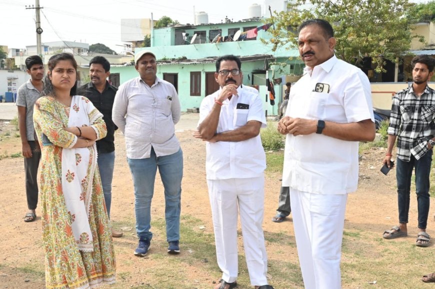 Mayor Yadagiri Sunil Rao and Commissioner Chahat Bajpai Inspect Housing Board