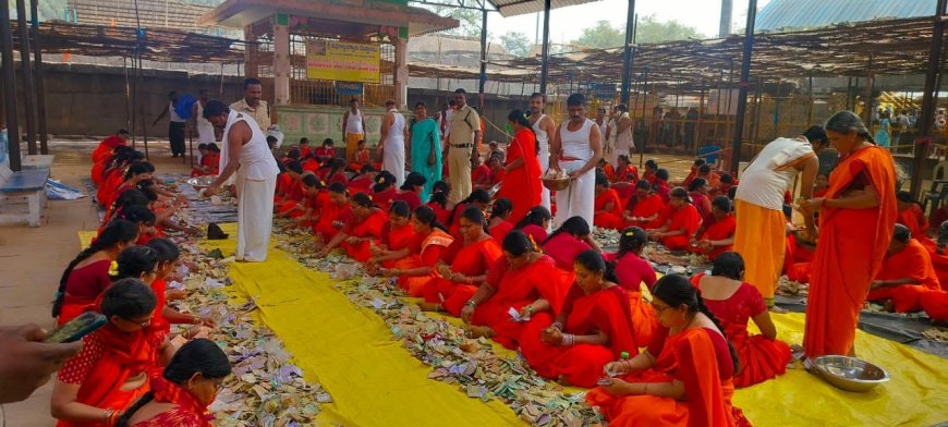 Hundi Counting Completed at Inavolu Sri Mallikarjuna Swamy Temple