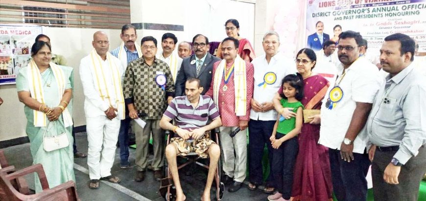 Service is the True Essence of Social Responsibility: Lions Club Governor Gadde Sheshagiri Rao