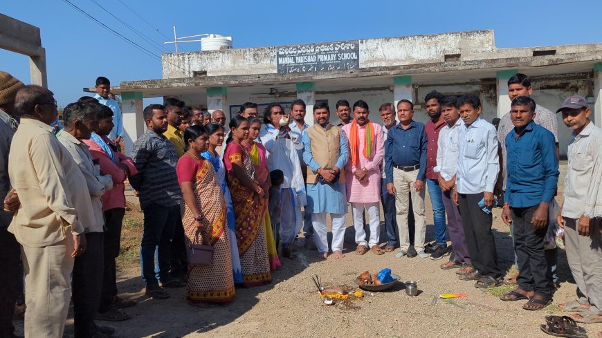 MLA Dr. Palvai Harish Babu Lays Foundation for Development Works in Shivapur