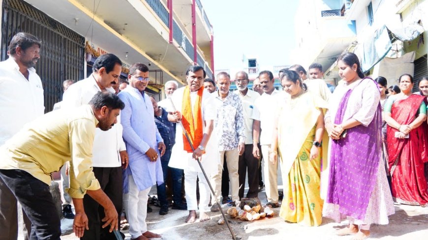 Urban MLA Dhanpal Lays Foundations for Constituency Development