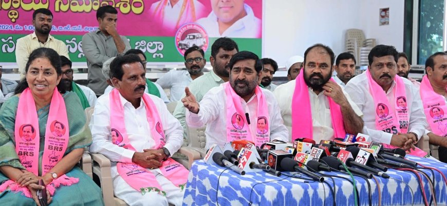 JAGADISH REDDY ADDRESSES PRESS MEET IN NALGONDA