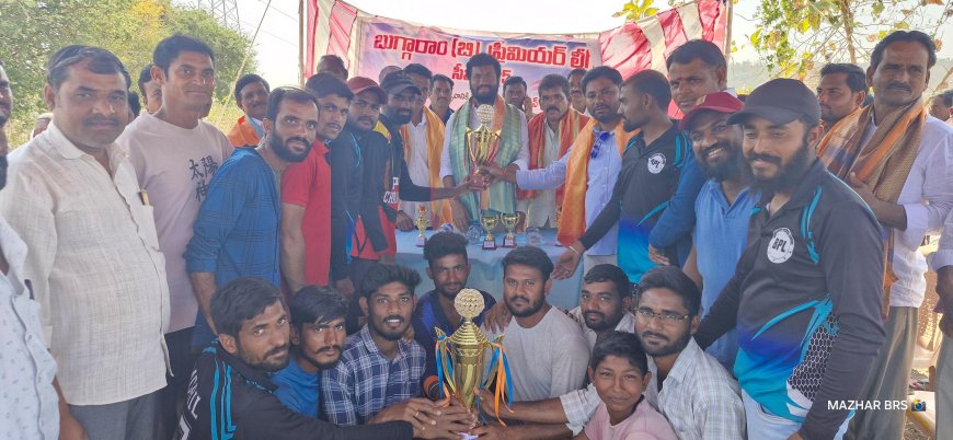 MLA Anil Jadhav Inspires Youth at Bogguram Cricket Premier League