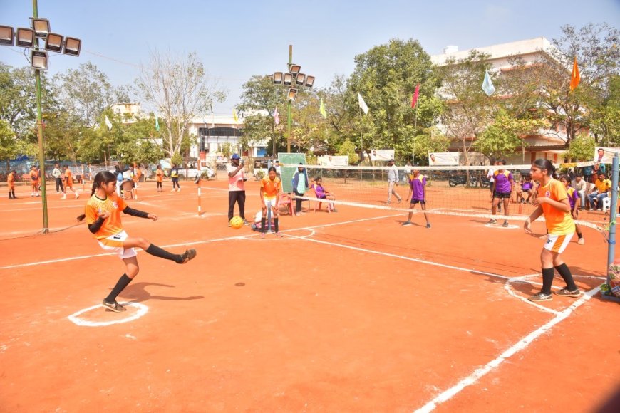 Hosts Andhra Pradesh Shine in League Matches of U-14 Sepak Takraw Tournament