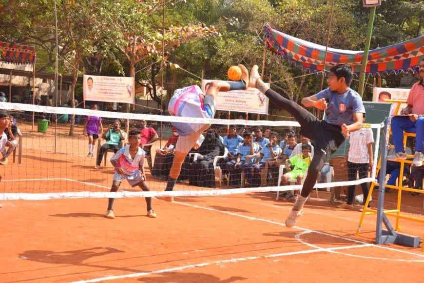 Hosts Andhra Pradesh Shine in League Matches of U-14 Sepak Takraw Tournament